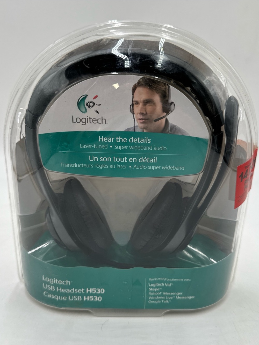 Logitech H530 USB Computer Headset Noise Canceling Mic 981-000195 Brand New